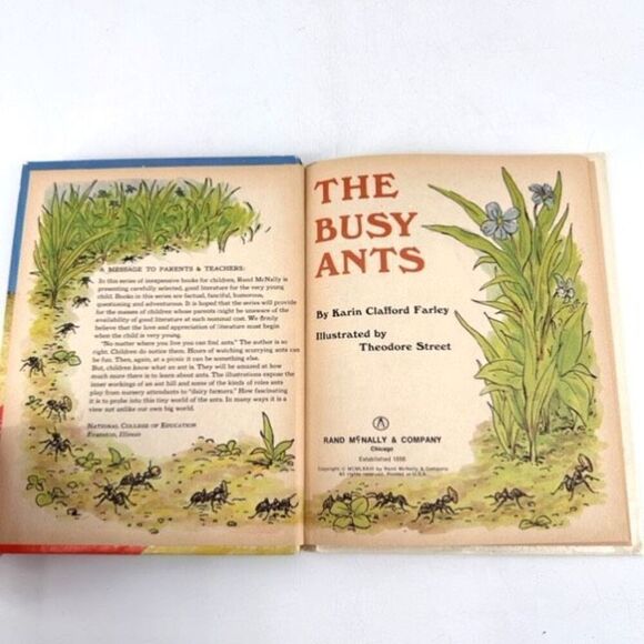 Vintage Rand McNally Publisher The Busy Ants Nonfiction Children’s Learning Book - Picture 4 of 12